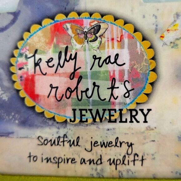 New Kelly Rae Roberts "Believe" Olive Green Ribbon Wrist Wrap Hook Boho Bracelet - Picture 3 of 5